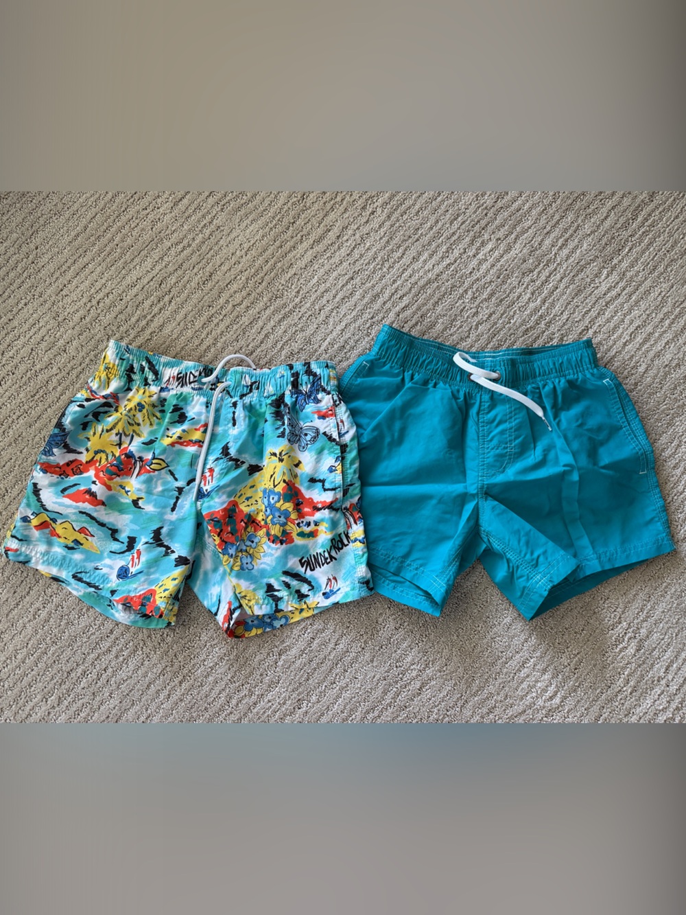 Boys Sundek Swim Trunks size 12 - set of 2